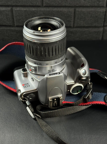 Canon EOS 300v 35mm SLR Film Camera + EF 28-90mm Canon Zoom Lens - Read Details