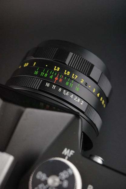 Zenit EM 35mm Film Camera + Helios 44M 2/58 + External LightMeter - Read Details