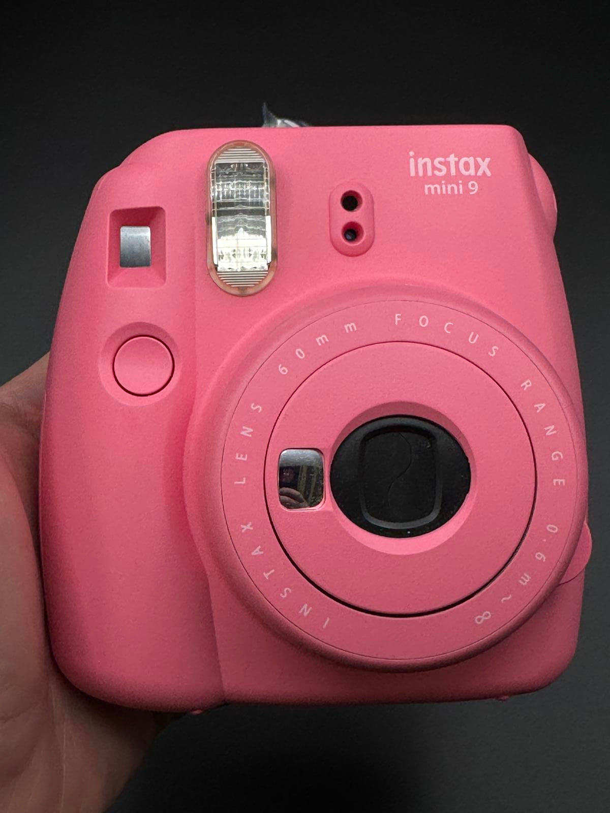 Fujifilm Instax Mini 9 Flamingo Pink Instant Camera + Film & Case - Working