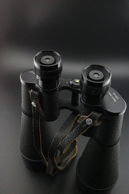 Telstar REGD Vintage 1960's 35x60 Binoculars + Original Leather Hard Case Tested