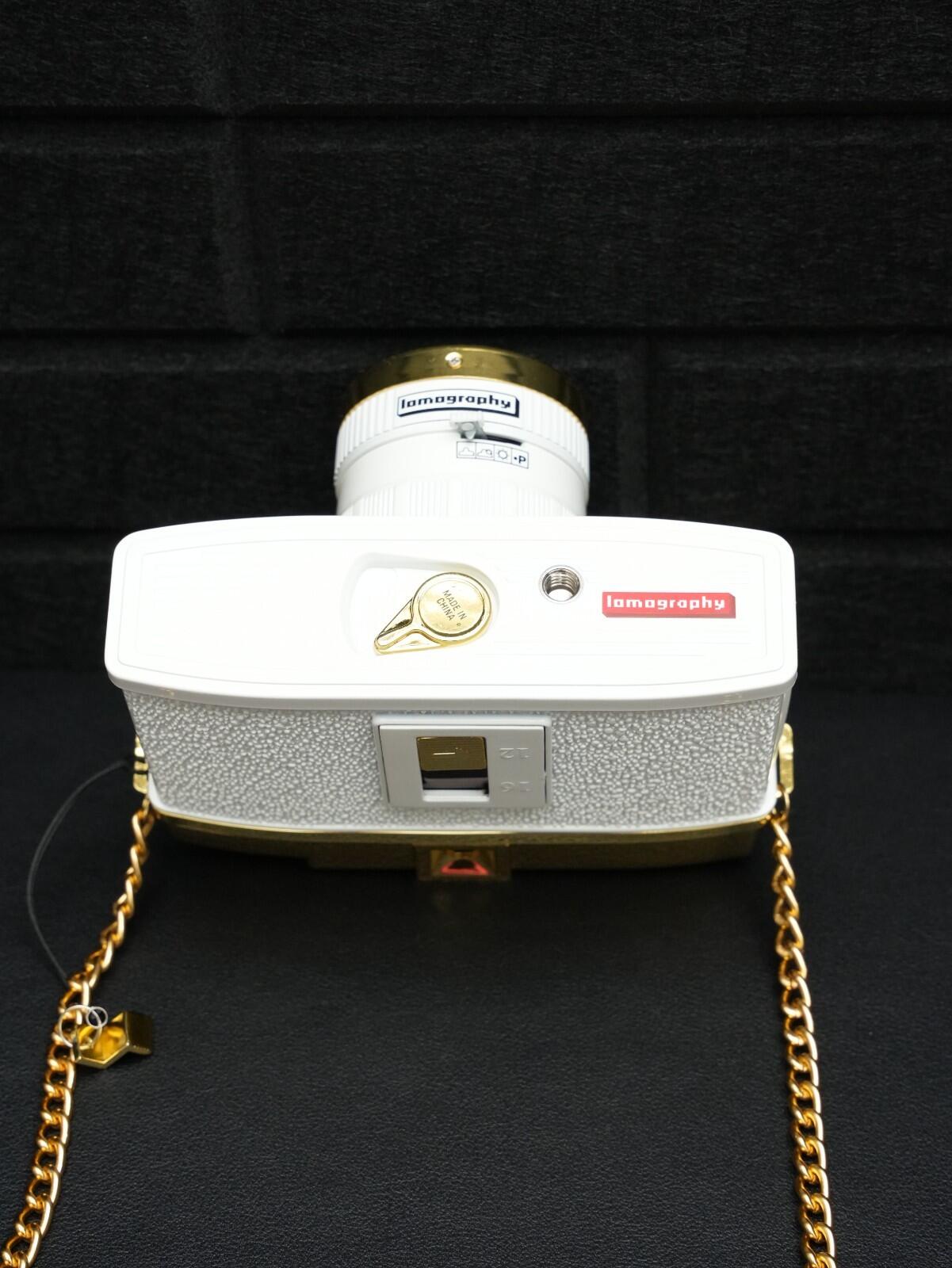 Lomography Diana F+ Limited Gold Edition 120 Film Camera - Boxed & Working