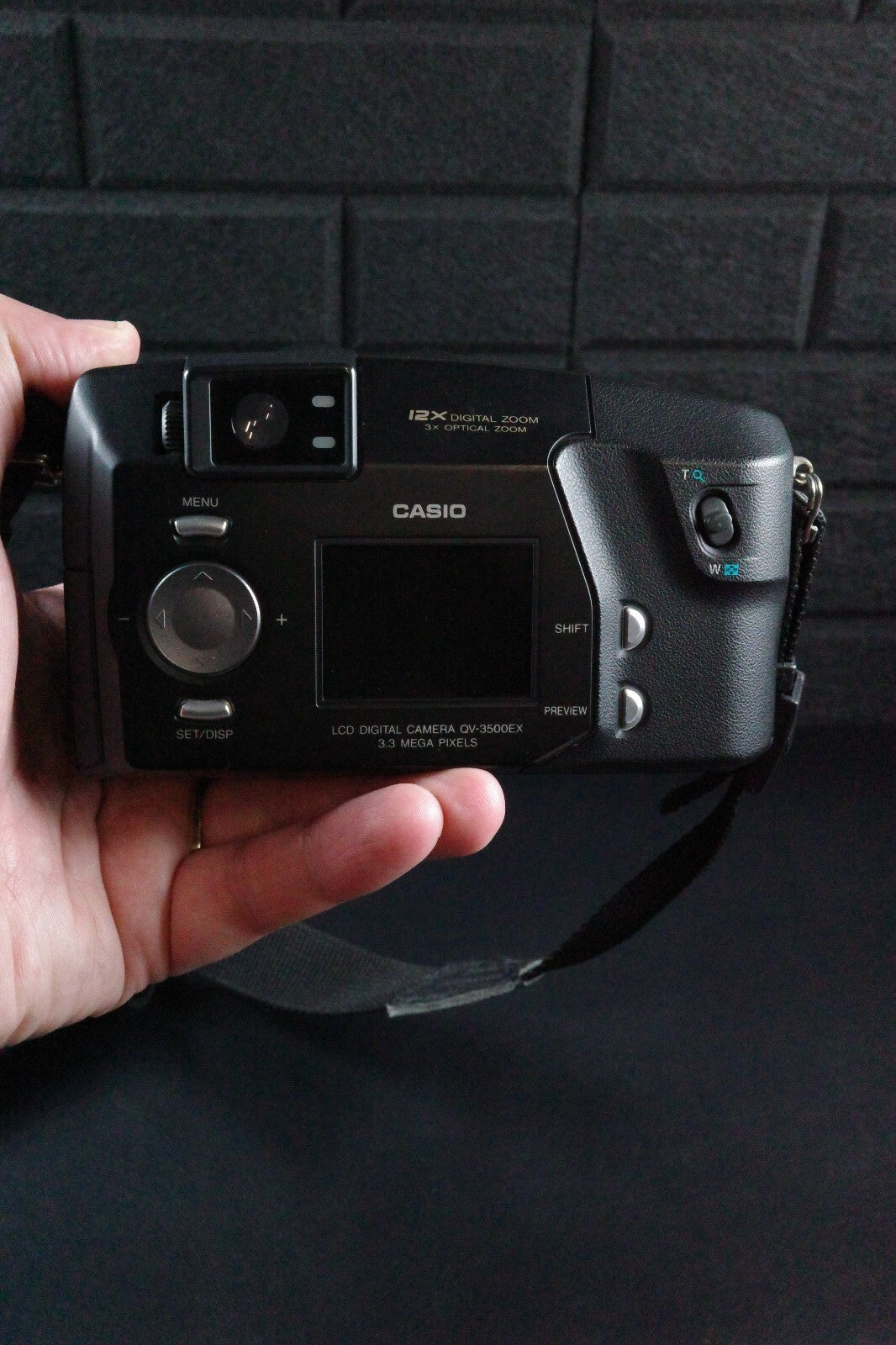 Casio BestShot QV-3500EX Vintage Y2K 3.3MP 12X Zoom Digital Camera - Near Mint