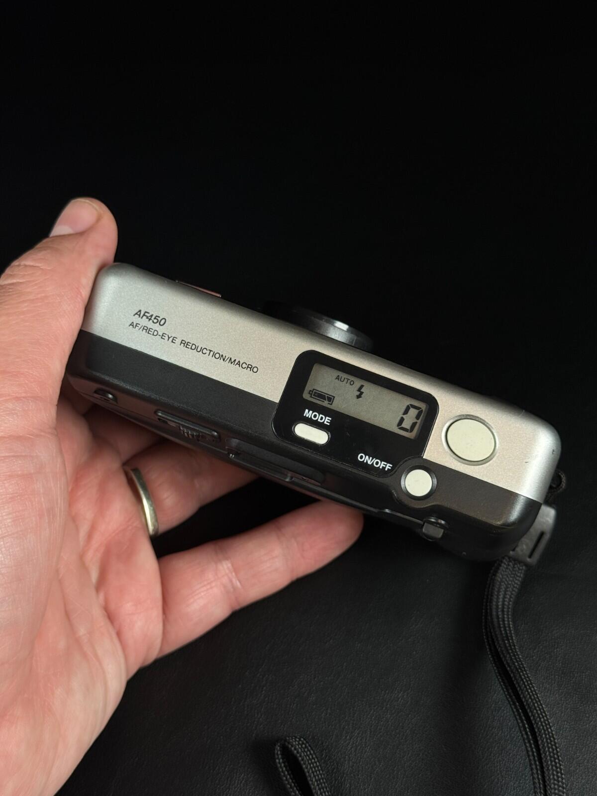Working Vivitar AF450 Compact 35mm Film Camera 28mm Macro Lens Panorama