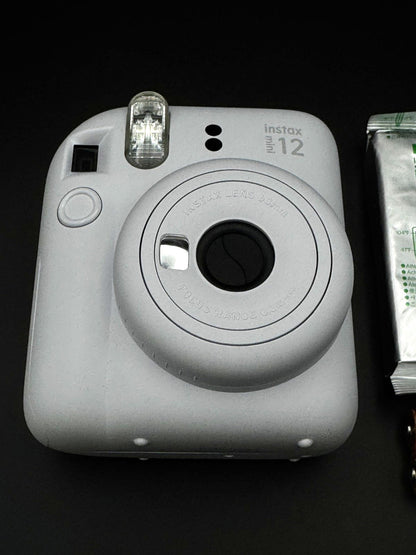 Fujifilm  INSTAX Mini 12 Camera - Clay White - Fully Working + Film & Batteries