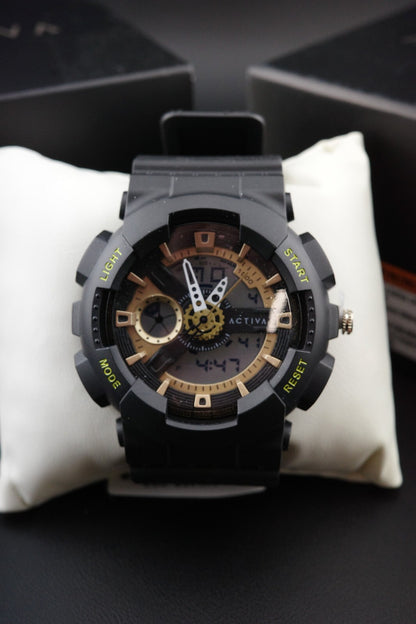 Brand New Boxed Activa Pixel X Invicta ACW498-003 Men's Digital Watch 50mm Black