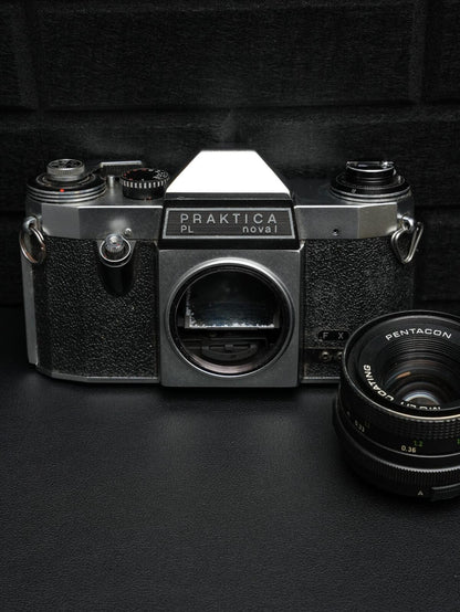Praktica PL Nova 1 1960's 35mm Film Camera + Pentacon 50mm 1.8 Lens - Faulty (Read Description)