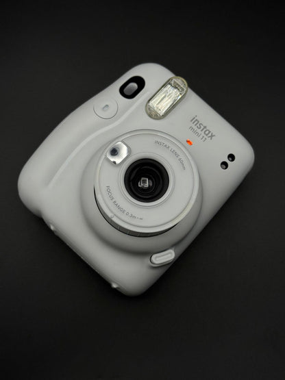 Fujifilm Instax Mini 11 Ice White Instant Camera + Case, Film & Batteries