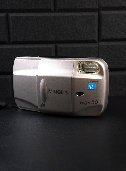 Minolta Vectis 30 Vintage 1990's APS Film Point & Shoot Camera Tested & Working
