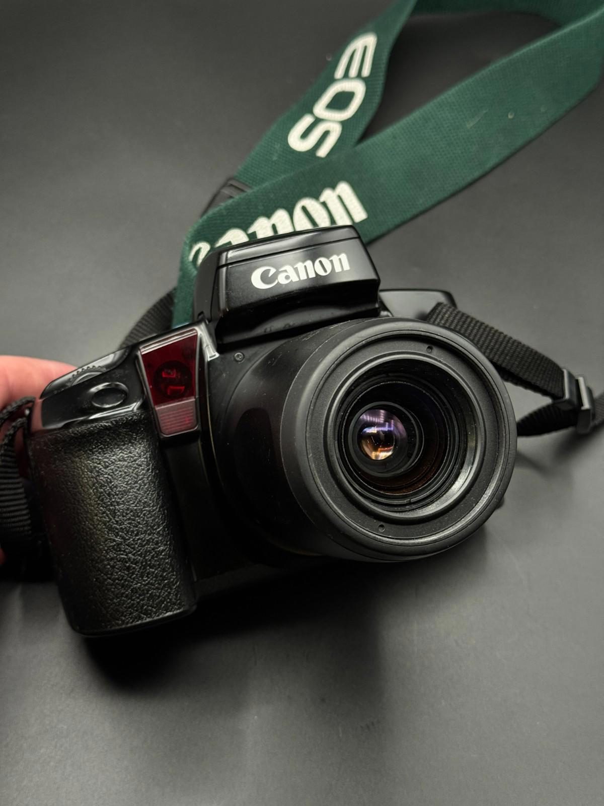 Vintage Canon EOS 100 35mm Film Camera + 35-80mm Power Zoom Lens - Working (O15)