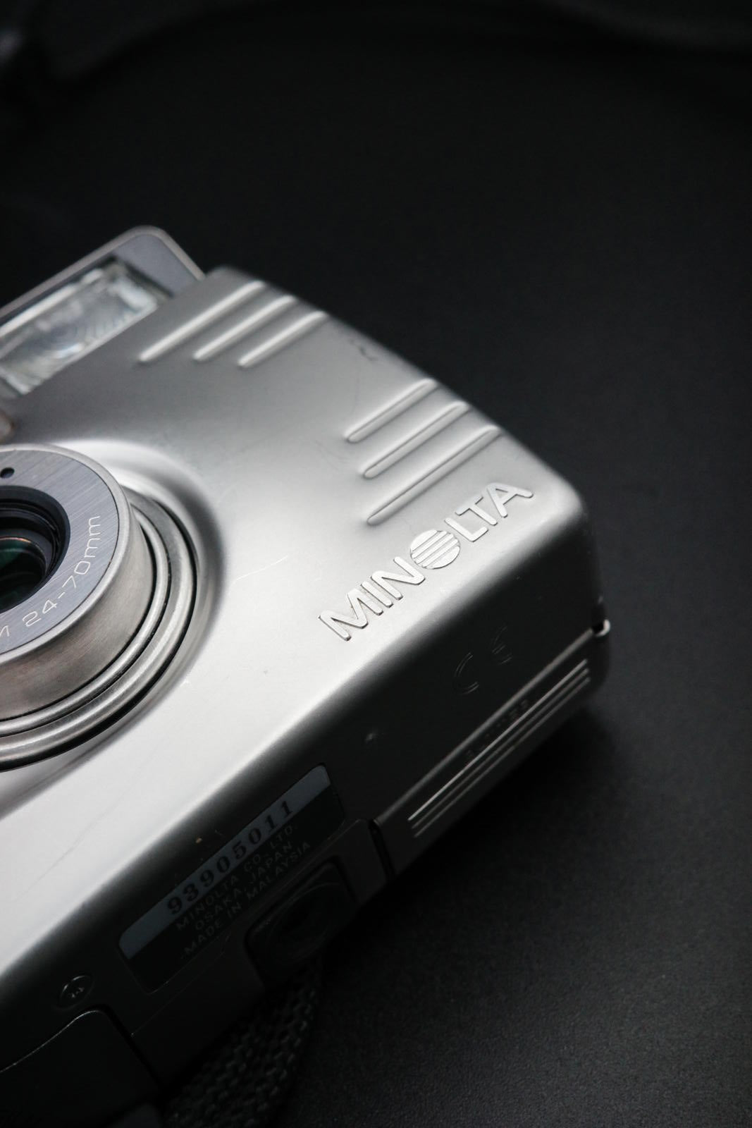 Vintage Minolta Vectis 300 Stainless Steel APS Film Camera - Tested Working