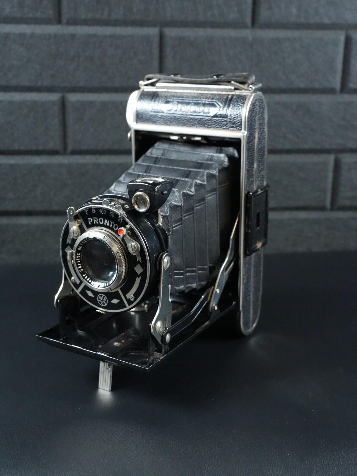 AGC Balda Pronto 1930's Folding Bellows Camera Meyer-Optik Görlitz Lens Working