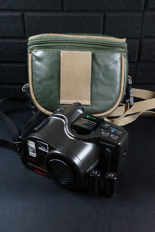 Olympus AZ-330 Superzoom Vintage 1990's 35mm Camera + Batteries - Working VGC