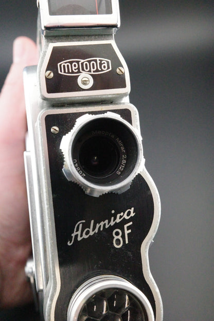 Meopta Admira 8F Standard 8mm Cine Camera + Case Manual Untested Spares Repair