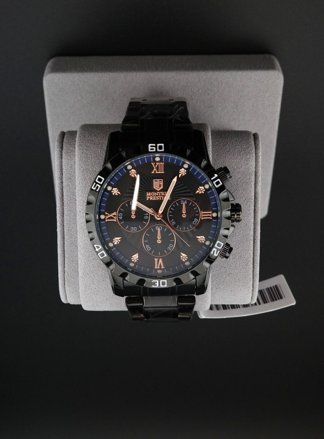 Montres Prestige Invicta MPW-0331 Men's 44mm Black Quartz Watch New Boxed