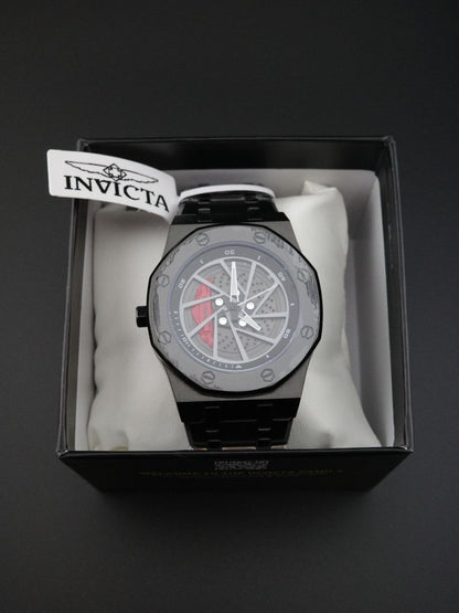 Invicta Speedway Rim Men's Watch - 42mm, Black (70036) New + Boxed