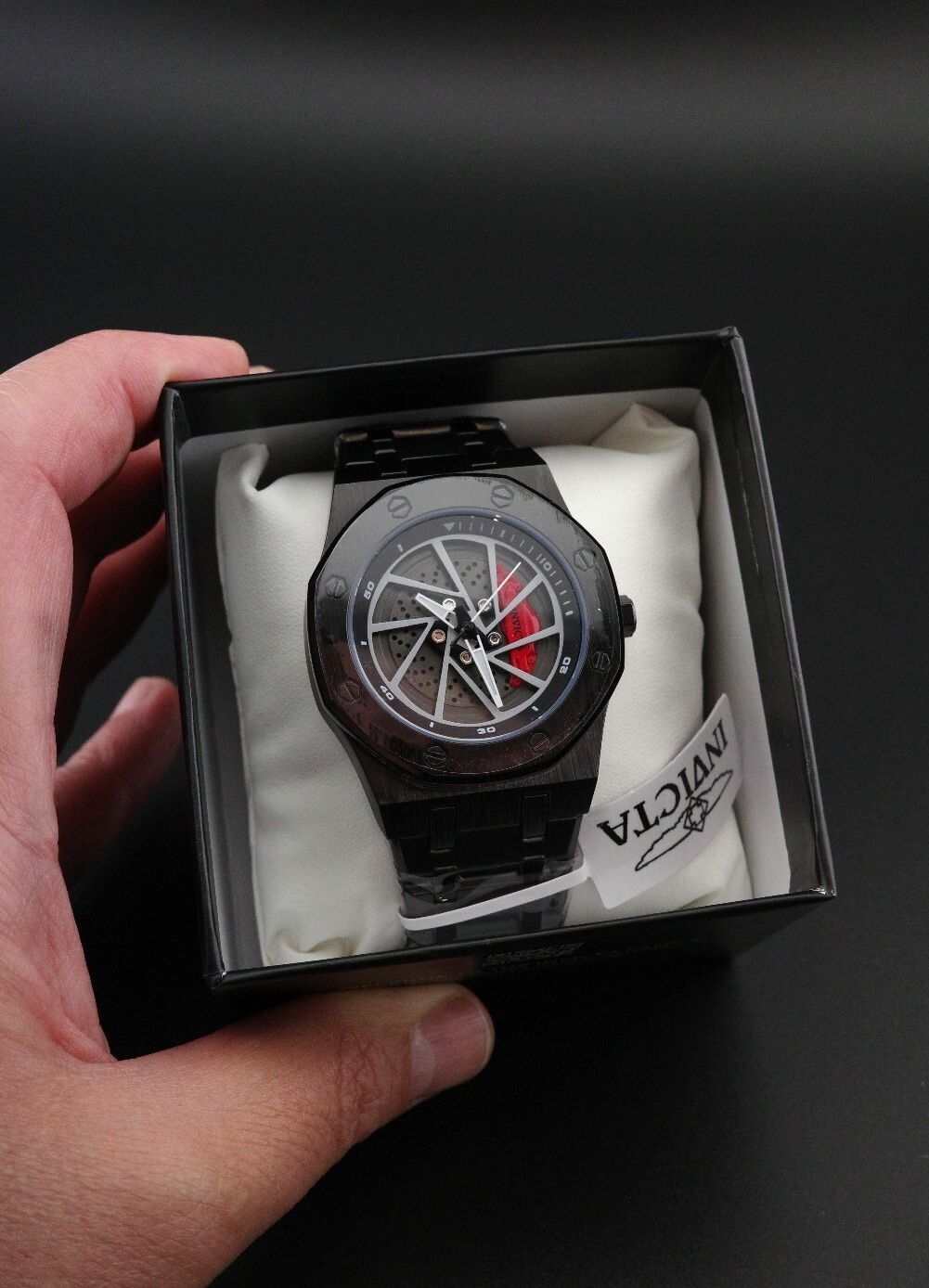 Invicta Speedway Rim Men's Watch - 42mm, Black (70036) New + Boxed