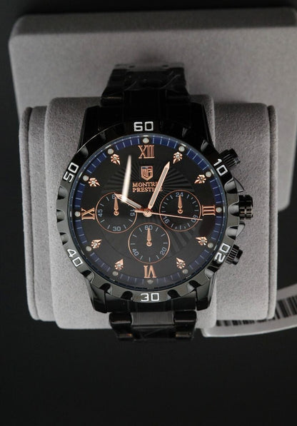 Montres Prestige Invicta MPW-0331 Men's 44mm Black Quartz Watch New Boxed