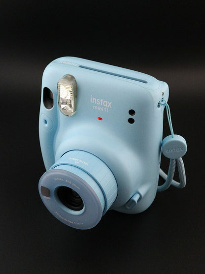 Fujifilm Instax Mini 11 Baby Blue Instant Camera + Batteries - Tested & Working