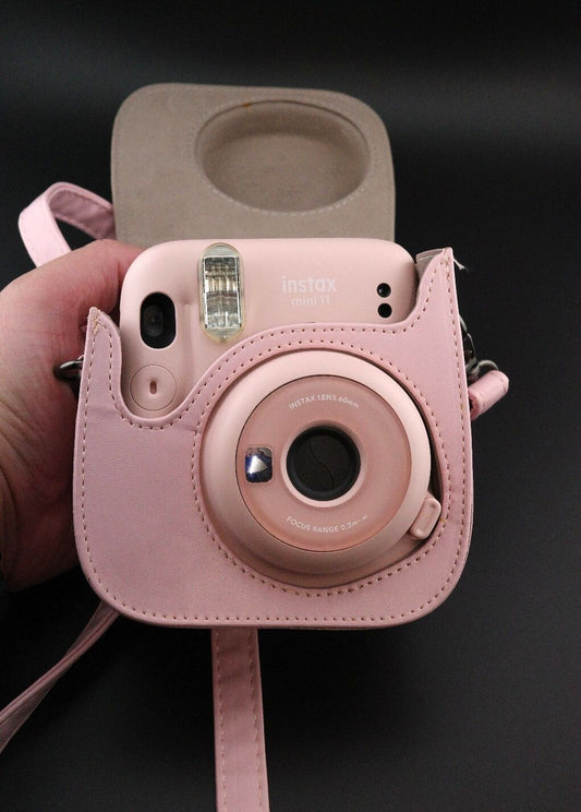 Fujifilm Instax Mini 11 Pink Instant Camera + Case & Batteries - Fully Working