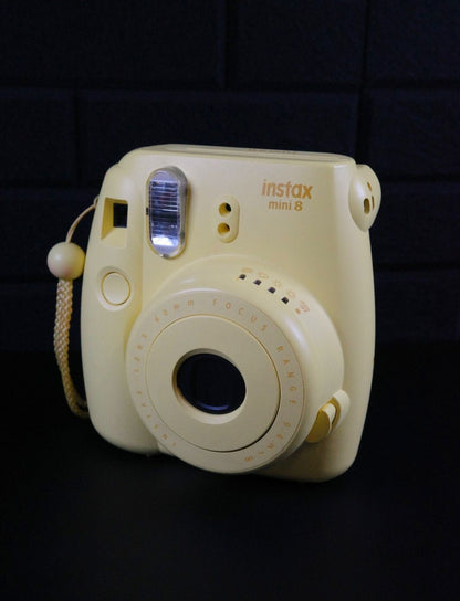 Fujifilm Instax Mini 8 Yellow  Instant Camera + Film & Batteries - Working