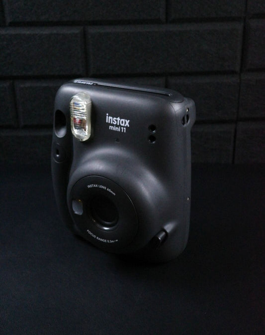 Boxed Fujifilm Instax Mini 11 Black Instant Polaroid Camera - Works Perfectly