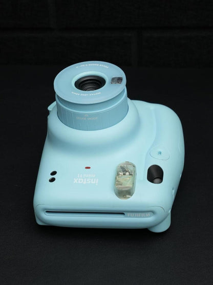 Fujifilm Instax Mini 11 Baby Blue Instant Camera + Film & Batteries - Working