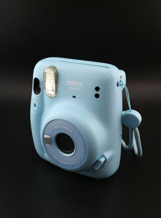 Fujifilm Instax Mini 11 Baby Blue Instant Camera + Batteries - Tested & Working
