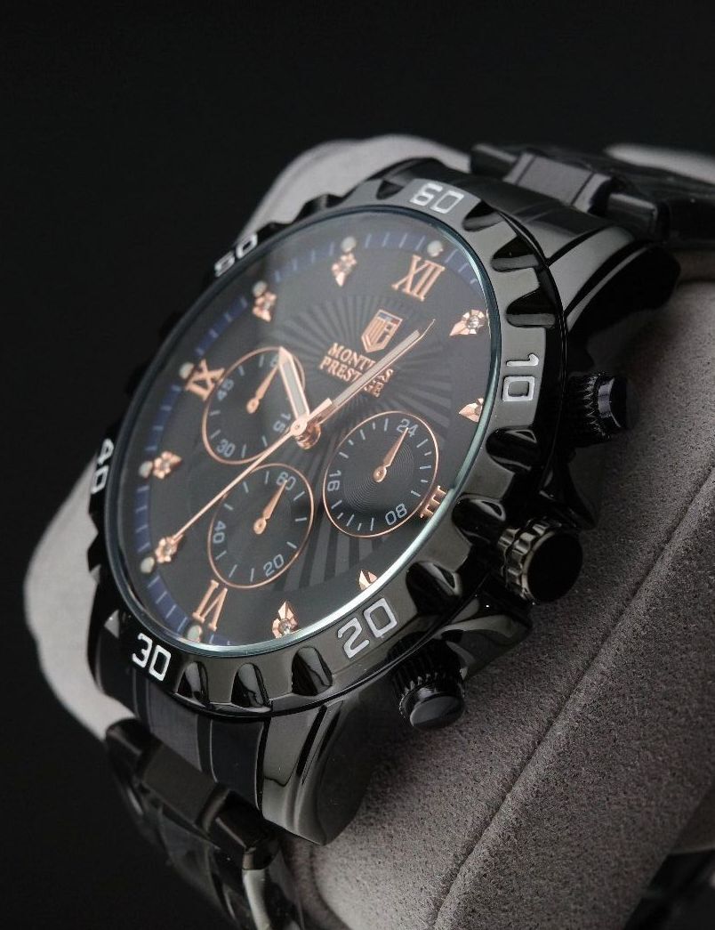 Montres Prestige Invicta MPW-0331 Men's 44mm Black Quartz Watch New Boxed