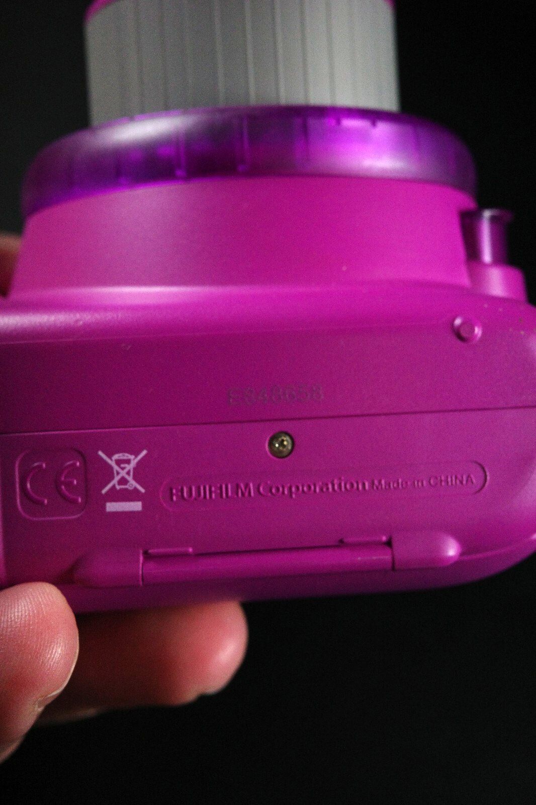 Fujifilm Instax Mini 9 Purple Instant Polaroid Camera + Batteries - Working