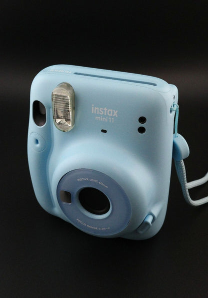 Fujifilm Instax Mini 11 Baby Blue Instant Camera + Batteries - Tested & Working