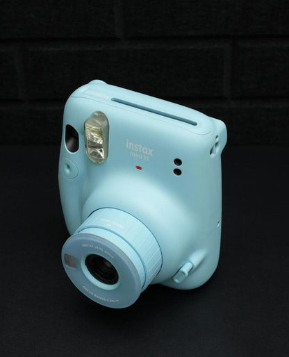 Fujifilm Instax Mini 11 Baby Blue Instant Camera + Film & Batteries - Working