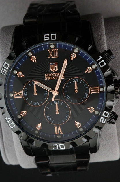Montres Prestige Invicta MPW-0331 Men's 44mm Black Quartz Watch New Boxed