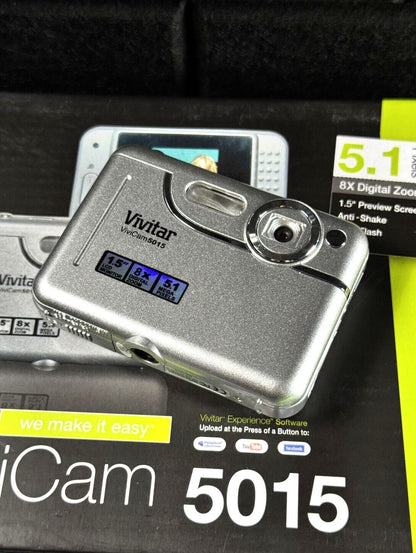 Vivitar Vivicam 5015 5.1MP Compact Digital Camera - Brand New & Boxed
